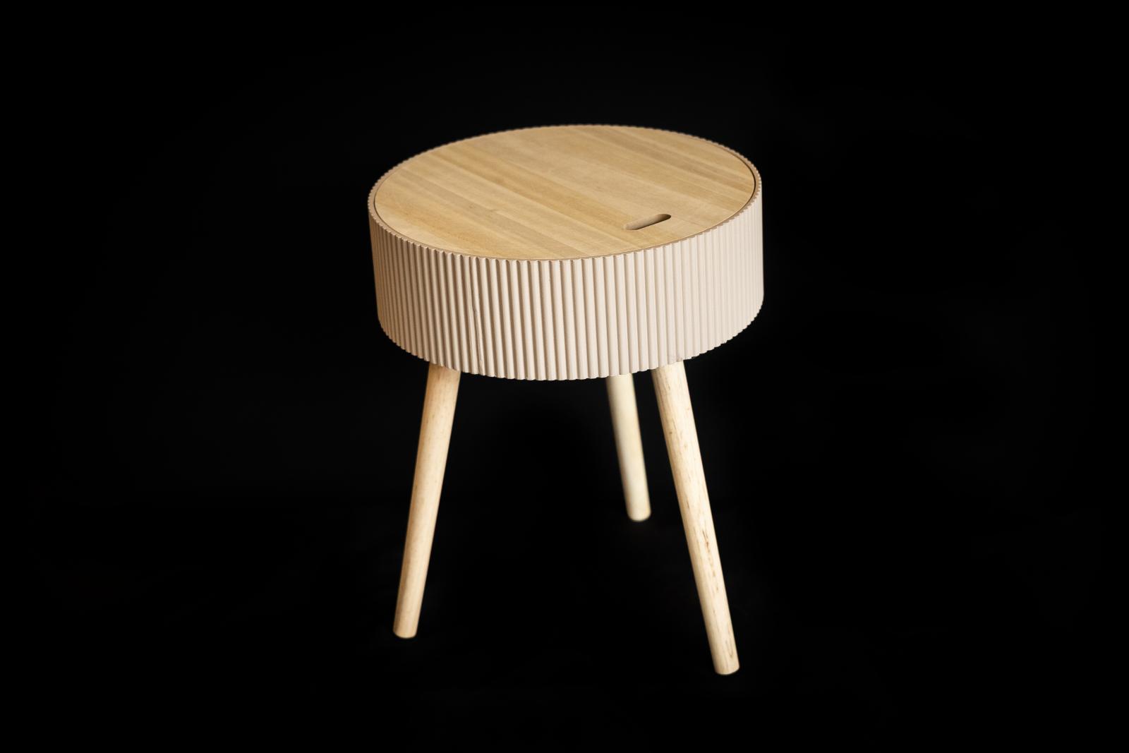 Jens Living Opberg Bijzettafel Levi beige